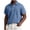 Blue, variant on Mens Shirts Dressy Casual Mens Tops Short Sleeve Mens Button Down Men's Big and Tall Dress Shirts