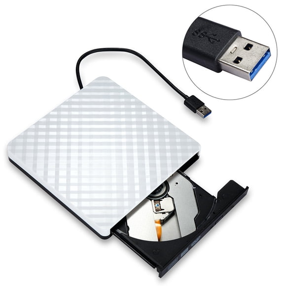 maskred Home VCD Player USB0 External DVD Drive Installation DVD Data Reading Personal Vcd Player Portable white