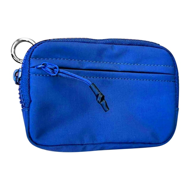 Women's Nylon Keychain Wallet - Multi Pocket Zipper Pouch for Coins, Cards & Keys F