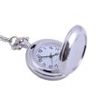 thumbnail image 3 of WIFKLSIIPG Featured Couple Pocket Watch Silver Groove Versatile Clothing Chain Pocket Watch, 3 of 5