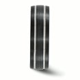 thumbnail image 3 of Edward Mirell Bracelet Noir Titane Ti Lignes Texturées 7mm Taille 11.5, 3 of 4