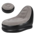 thumbnail image 2 of Nimomo Sofa Chair - Modern Inflatable Folding Recliner Sofa Chair with Footstool for Living Room Balcony Garden, 2 of 7