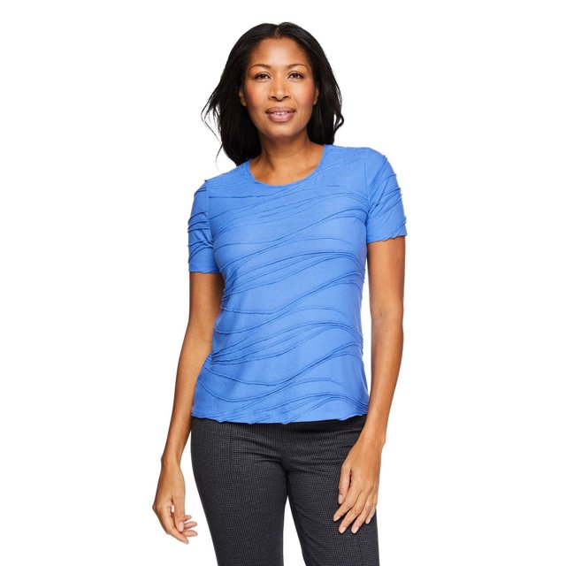 Iyla Women's Short Sleeve Ripple Tee