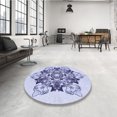 thumbnail image 4 of Ahgly Company Tapis d'Intérieur Lavables en Machine, Carrés Transitionnels Bleu Ciel, Carrés de 8', 4 of 7