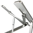 thumbnail image 4 of Amer Mounts Support d'Ordinateur Portable pour Bureau, Support d'Ordinateur Portable en Aluminium à 6 Niveaux Réglables avec Coussinet Rafraîchissant, Rehausseur Ventilé pour Ordinateur Portable Prenant en Charge des Tablettes et Cahiers de 10 à 15,6 Pouces AMRNS02, 4 of 6