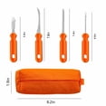 thumbnail image 2 of Kit de Sculpture de Citrouilles – Outil en Acier Inoxydable – Kit de Sculpture de Citrouilles Robuste pour Débutants et Pros pour Décorations de Porte d'Halloween, 2 of 8