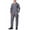 Grey, variant on TOPTIE Men's Long Sleeve Coverall Action Back Coverall with Zipper Pockets, Mechanic Uniform, Gray Coverall