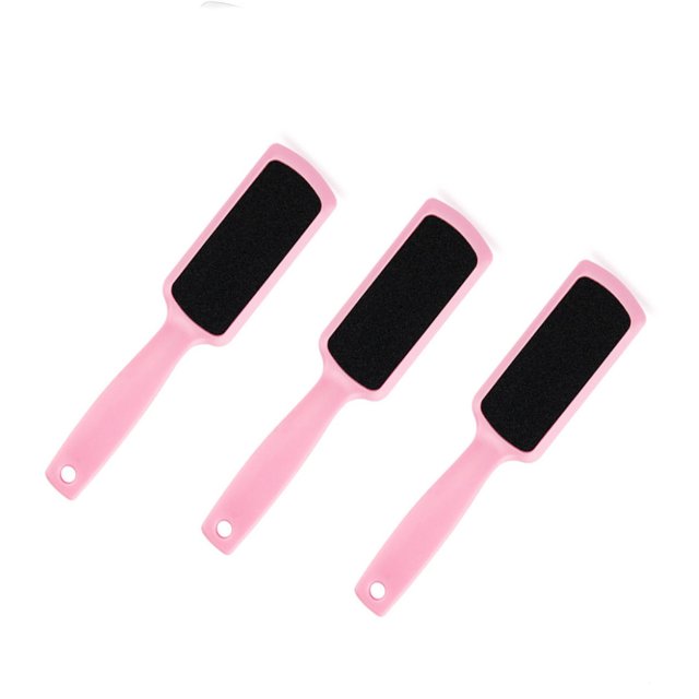 3Pack Professional Foot File, Double Side Pedicure Rasp, Dead Hard Cracked Skin Calluses Remover, Portable Foot Care Tool(Pink)