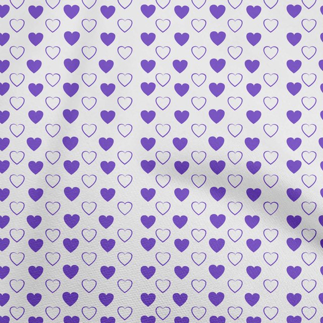 oneOone Cotton Poplin Violet Fabric Poker Card Sewing Craft Projects Fabric Prints by Yard 42 Inch Wide