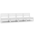 thumbnail image 1 of vidaXL Garden Middle Sofas 4 pcs White Solid Pinewood, 1 of 4