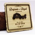 thumbnail image 1 of Personalized Wedding Save The Date Wood Magnets Wooden Engraved Magnet 50 Wedding Announcement Idea, 1 of 2