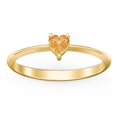 thumbnail image 2 of Bague Pierre de Naissance en Forme de Cœur - Citrine (Novembre), 2 of 6