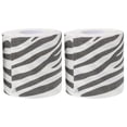 thumbnail image 1 of Shisuyan 2pcs Zebra Print Toilet Paper Fun And Unique Bathroom Tissue With Animal Print Design For Bathroom Decor, 1 of 8