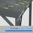 thumbnail image 3 of Domi 10x14FT Lean-To Gazebo, Wall-Mounted Hardtop with Galvanized Steel Roof, Aluminum Frame & Drainage System for Deck/Porch/Backyard, 3 of 6