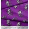 thumbnail image 2 of Soimoi Silk Fabric Paisley Block Decor Fabric Printed Yard 42 Inch Wide, 2 of 3