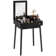 thumbnail image 1 of HOMCOM Modern Vanity Desk with Flip-up Mirror and 2 Drawers for Bedroom, 1 of 10
