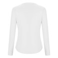thumbnail image 4 of Timegard Womens Tops Fleece Lined Comfy Skinny Tops V Neck Thermal Underwear Fall Winter Solid Color, 4 of 6