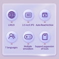 thumbnail image 4 of XU10 Handheld Game Console 3.5" IPS Screen 3000mAh Battery Linux System Miyoo RG35XX Portable Video Game Console PURPLE 128G(11780 Games), 4 of 6