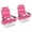 Rose Foncé, variante sur Patiojoy Lot de 2 Chaises de Plage Pliantes Type Sac à Dos, Chaises Inclinables d'Extérieur à 5 Positions avec Oreiller, Bleu Foncé