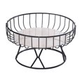 thumbnail image 1 of Fruit Tray Storage Basket Iron Platter Workmanship Household Accessories Decorations Wedding Accessory Ornamental Black Small, 1 of 9