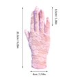 thumbnail image 2 of Women Sexy Black Dot Short Lace Lace Breathable Riding Sunscreen Wedding Gloves, 2 of 2