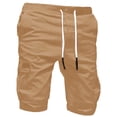 thumbnail image 4 of Men's Cargo Shorts Plus Size Big and Tall Cargo Shorts Multi-Pockets Relaxed Summer Drawstring Beach Shorts Pants, 4 of 5