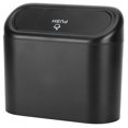 thumbnail image 1 of Garbage Can, Black Light Weight Durable Trash Bin  For Car, 1 of 8