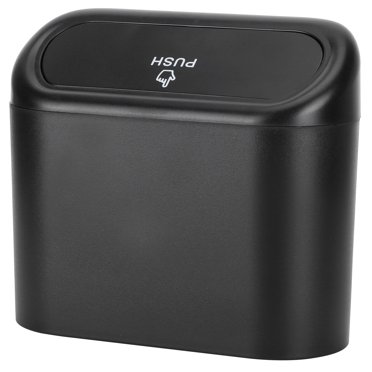 Garbage Can, Black Light Weight Durable Trash Bin  For Car