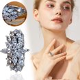 thumbnail image 1 of EGNMCR Ring Ladies Bagues Mode Diamant Bijoux, 1 of 9