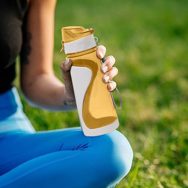 Boovnll Water Bottles, 650Ml Double Layer Plastic Cup Accompanying Cup Sports Beauty Water Cup Summer Water Bottle Men's and Women's Sports Water Bottles, Bottle, Sports Water Bottle, Water Bottle