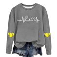 thumbnail image 4 of Timegard Chandail à Col Rond pour Femmes, Épaules Tombantes, Chandail à Enfiler Imprimé, Automne Hiver, Décontracté, Ample, Confortable, Hauts, 4 of 4