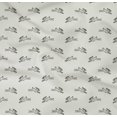 thumbnail image 4 of oneOone Cotton Poplin Twill White Fabric Rabbit Animal Sewing Material Print Fabric By The Yard 56 Inch Wide, 4 of 4