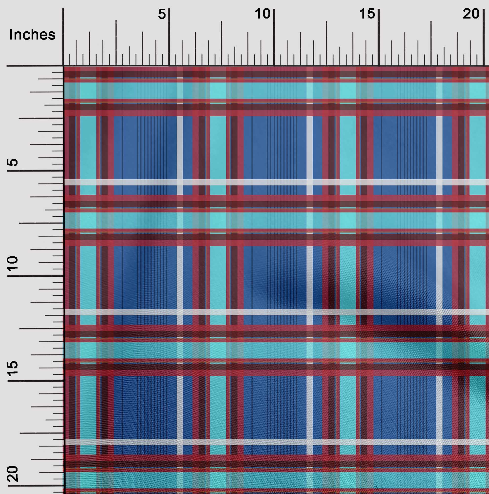 oneOone Cotton Poplin Fabric Madras Check Print Fabric BTY 56 Inch Wide