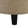 thumbnail image 3 of Convenience Concepts Designs4Comfort Pouf de Rangement Rond en Faux Lin, 3 of 5