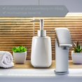 thumbnail image 3 of Soap Dispenser with Pump, Ceramic Lotion Dispenser, Matte Finish, Liquid Soap Dispenser, Detergent Dispenser (White), 3 of 5