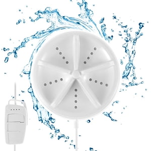 Laveuse les turbines réutilisables et robustes 4 Mode réglable machine de lavage à ultrasons faible bruit automatique USB laveuse pour vêtements Voyages à domicile Voyages d'affaires