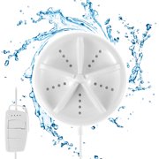 Portable Turbine Washer Reusable Sturdy Washing Turbine Machine 4 Mode Adjustable Ultrasonic Washing Machine Low Noise Automatic USB Washer Machine for Clothes Home Trips Business Travel