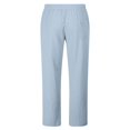 thumbnail image 3 of Ediodpoh Men's Casual Cotton and Linen Drawstring Pants Men Pants Blue S, 3 of 8