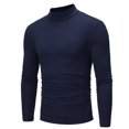 thumbnail image 3 of T-shirt à Manches Longues Col Roulé Couleur Unie Automne Hiver pour Hommes, 3 of 3
