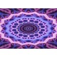 thumbnail image 1 of Ahgly Company Machine Washable Indoor Rectangle Transitional Heliotrope Purple Area Rugs, 2' x 4', 1 of 7