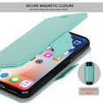 thumbnail image 4 of NAVOR iPhone X /10 Detachable Magnetic Wallet Case [RFID Protection] [Vajio Series] - Mint, 4 of 6