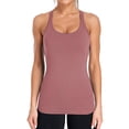 thumbnail image 1 of Women's Ribbed Workout Tank Tops with Built in Bra Racerback Athletic Top, 1 of 6