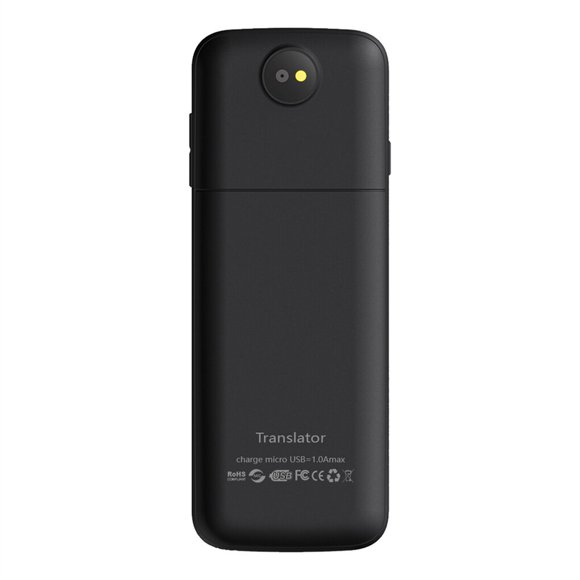 ziyahi Language Translator Rechargeable Camera Real Time Interpreter Device Digital Business Meeting Adults Seniors Accessories Black