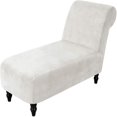 thumbnail image 1 of 2024 Velvet Armless Chaise Lounge Slipcover Stretch Sofa Slip Cover Furniture Protector, 1 of 8