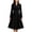 Style1-Black winter coats for women, variant on Mceream Women's Winter Double Breasted Wool Coat Pleated Hem Belted Winter Trench Coat Peacoat Plus Size Outwear Abrigos Elegantes Para Mujer Gray L