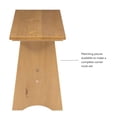 thumbnail image 3 of Linon Banc Grand Sans Dossier en Bois de Pin Delk, Fini Miel, 3 of 15