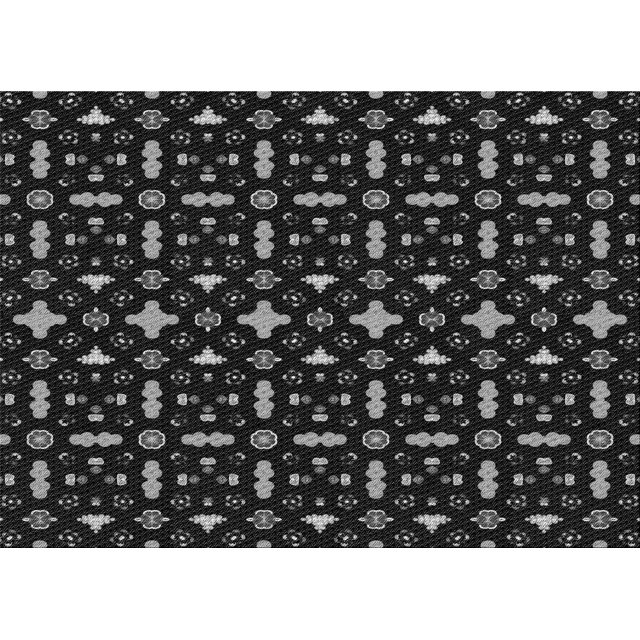 Ahgly Company Tapis d'Intérieur Lavables en Machine, Rectangle Transitionnel de Nuit, Noir, 6' x 9'