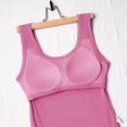 thumbnail image 4 of HNMKIU Longline Tank Tops For Leggings Women's Plus Size Solid Ribbed U Neck Tank Top With Built In Pads For Summer, 4 of 4