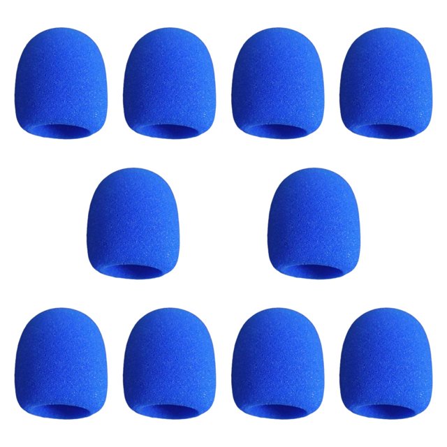 funtasica 10 Pcs Housse de Microphone Portable Robuste pour Discours Salles de Conférence Fêtes Bleu