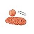 thumbnail image 3 of Quasimoon PaperLanternStore Decorative Paper Lantern - (10-Pack, 4-Inch, Peach Orange, Even Ribbing) Round Paper Lanterns - Ideal Wedding and Party Decor or Home Accent, Lighting Optional, 3 of 4